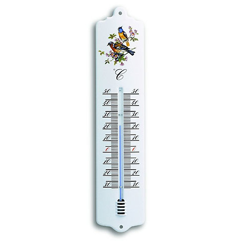 °C °F Thermometer METALL 30cm WEINTRAUBE Außenthermometer Innenthermometer 
