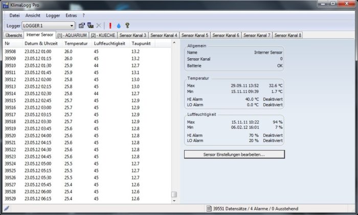 'KlimaLogg Pro' Profi-Thermo-Hygrometer mit Datenlogger-Funktion